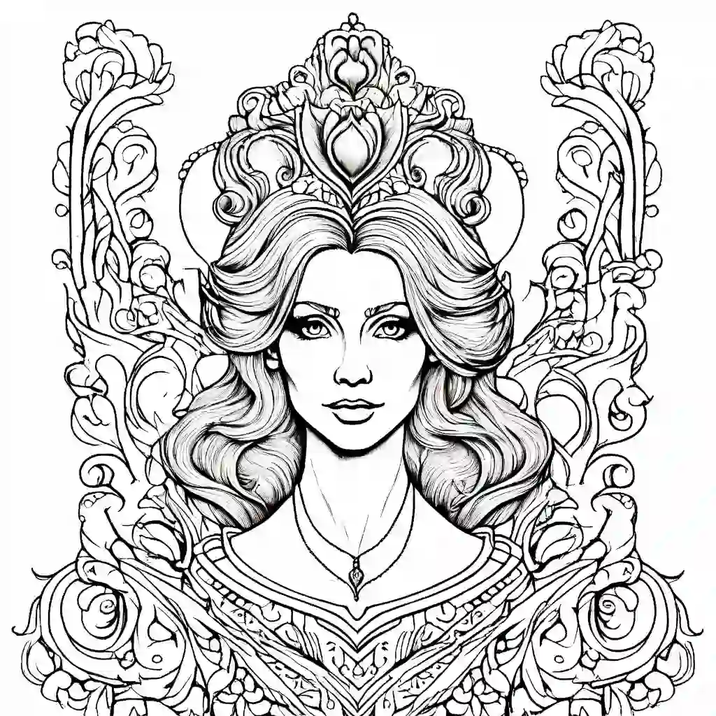 The Queen of Hearts coloring pages
